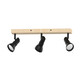 Lampa sufitowa TRIEST JP01A-SP-02-BWD.350 - czarny mat/drewno
