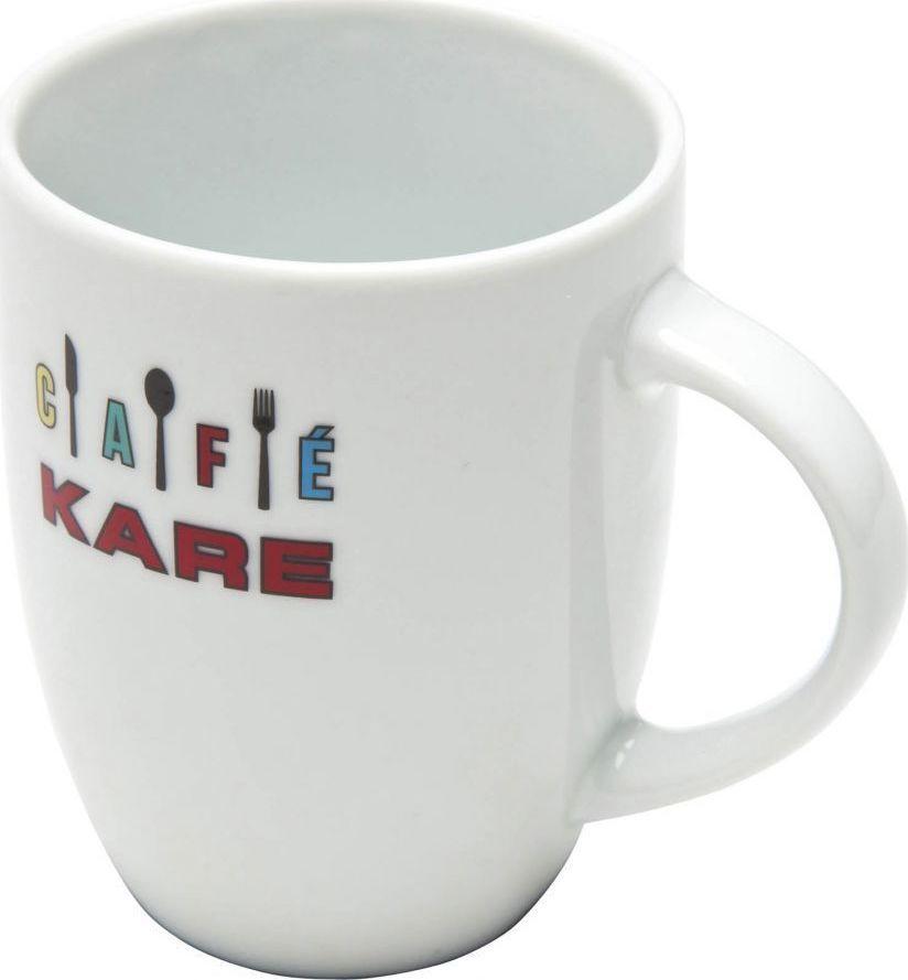 Kubek ceramiczny CAFE KARE - biały