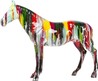 Dekoracja stojąca HORSE COLORE - multikolor