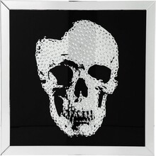 Obraz szklany MIRROR SKULL 100x100