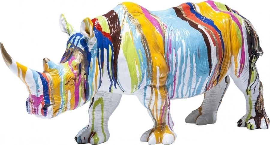 Figurka dekoracyjna RHINO COLORE - multikolor