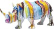 Figurka dekoracyjna RHINO COLORE - multikolor