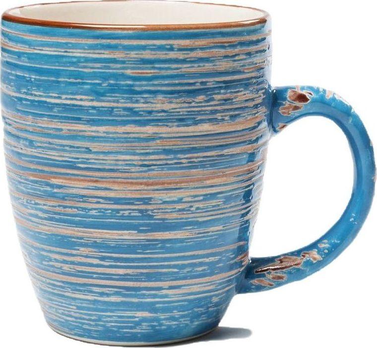 Kubek ceramiczny SWIRL - niebieski