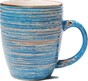Kubek ceramiczny SWIRL - niebieski