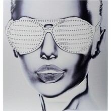 Obraz aluminiowy szary 120x120 cm