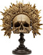 Dekoracja stojąca KING SKULL - złoty/brązowy