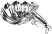 Cooler aluminiowy LOBSTER - srebrny