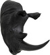 Dekoracja ścienna RHINO HEAD 22x43 - antyczny czarny