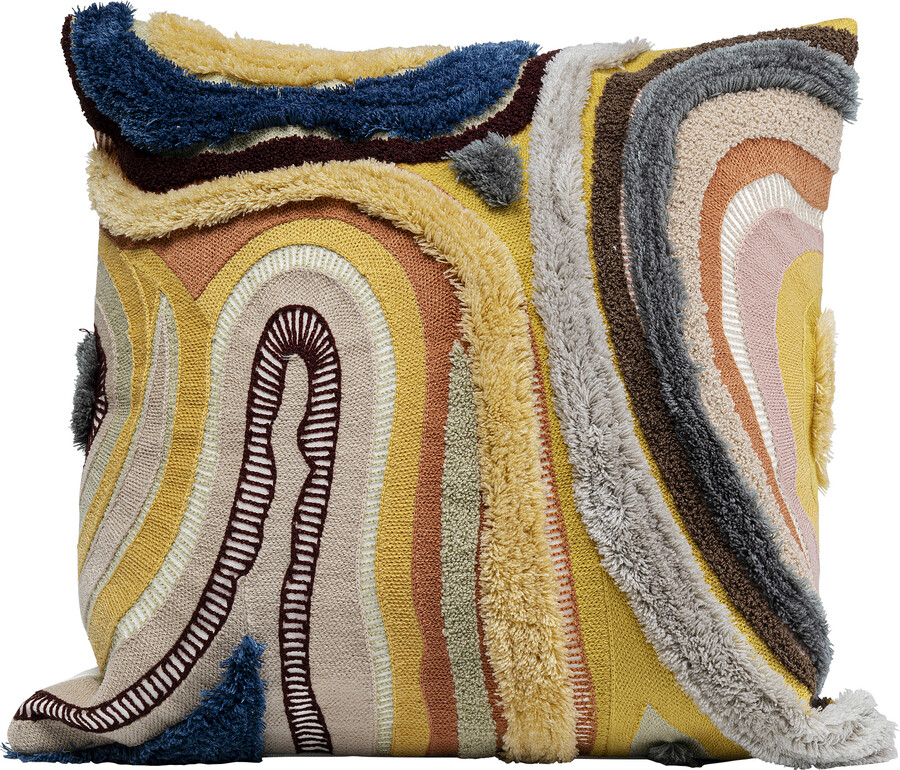 Poduszka tuftowana LAVA BROWN 45x45