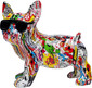 Figurka dekoracyjna COMIC DOG GLASSES - multikolor