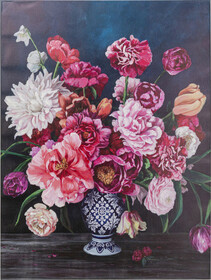 Obraz kwiaty w wazonie 90x120 cm