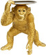 Figurka dekoracyjna BUTLER PLAYING CHIMP - złoty