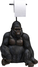 Stojak na papier toaletowy SITTING MONKEY GORILLA - czarny