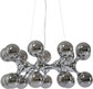Lampa wisząca ATOMIC 74 - dymiony/srebrny