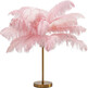 Lampa stołowa FEATHER PALM - różowy/złoty