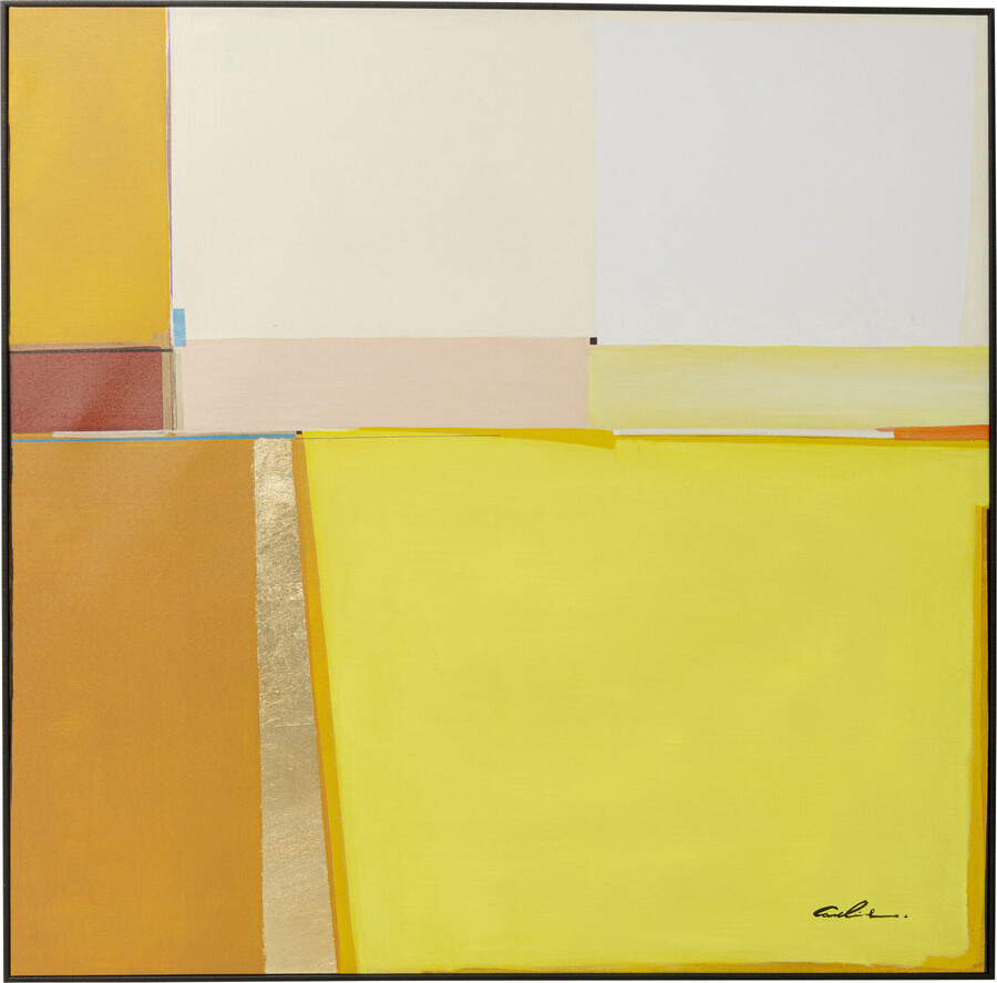 Obraz ABSTRACT SHAPES YELLOW 113x113