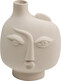 Wazon ceramiczny SPHERICAL FACE LEFT 16 - beżowy