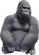 Figurka dekoracyjna MONKEY GORILLA SIDE MEDIUM - czarny