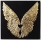 Dekoracja ścienna WINGS 120x120 - czarny/złoty