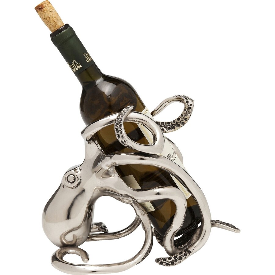 Stojak na wino OCTOPUS - srebrny