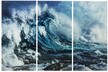 Obraz szklany tryptyk WAVE 240x160