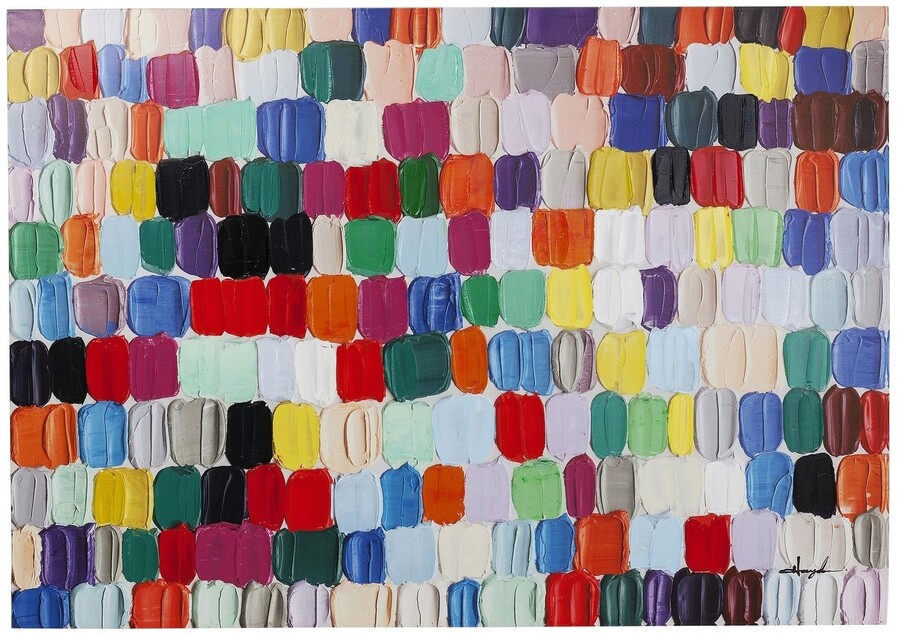 Obraz TOUCHED COLORFUL DOTS 200x140 - multikolor