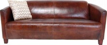Sofa 2-osobowa skórzana CIGAR LOUNGE - brązowy