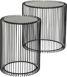 Side Table Wire Black Ř44cm (2/Set)
