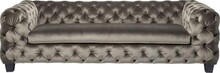 Sofa 3-osobowa welurowa DESIRE - zielony