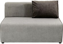 Sofa 2 osobowa szara 120 cm