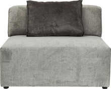 Sofa jednoosobowa szara 100x100 cm