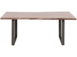 Stół drewniany HARMONY DARK 200x100 - akacja/stal surowa