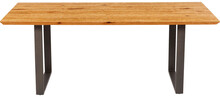 Stół drewniany SYMPHONY 160x80 - dąb/stal surowa