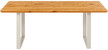 Stół drewniany SYMPHONY 160x80 - dąb/srebrny