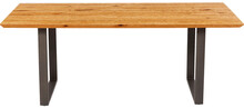 Stół drewniany SYMPHONY 180x90 - dąb/stal surowa