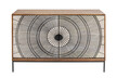 Komoda 2-drzwiowa EYE OF THE TIGER - mango/czarny