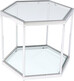 Stolik boczny COMB 55x48 - srebrny