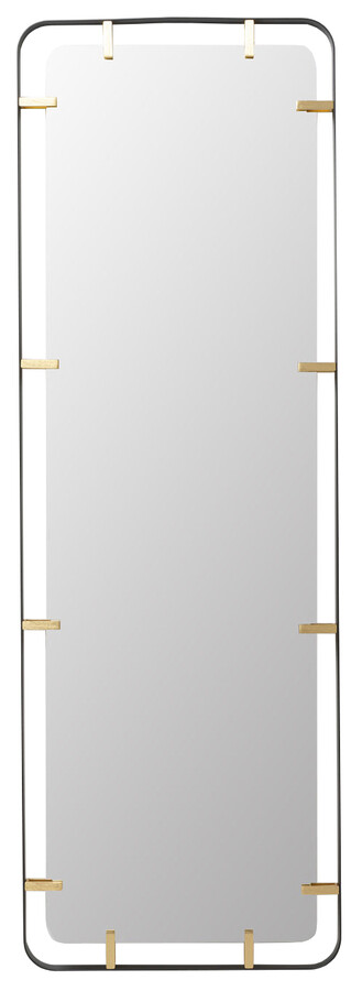 Lustro wiszące BETSY 55x165 - czarny/złoty