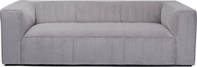 Sofa 3-osobowa sztruksowa CUBETTO CORD - szary