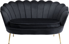 Sofa Water Lily 2 os. 132 cm czarna