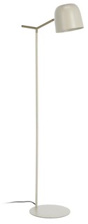Lampa podłogowa metalowa beżowa 142 cm