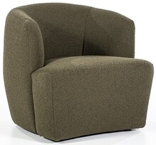 Fotel CHARLOTTE 78x75 cm - ciemnozielony