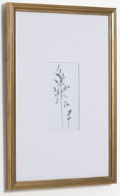 Obraz biały rama złota 30x40 cm