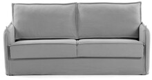 Sofa 2 osobowa rozkładana szara 182x95 cm