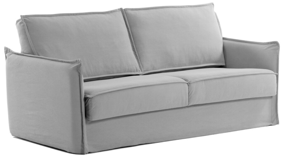 Sofa 2-osobowa rozkładana SAMSA 140x200 - szary