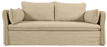 Sofa 3 osobowa rozkładana beżowa 210x100 cm