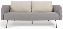 Sofa 3 osobowa szara nogi czarne 195x90 cm