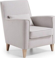 Fotel z podłokietnikami GLAM - beżowy