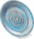 Talerz deserowy SWIRL 19 - niebieski