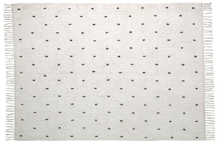 Dywan bawełniany biały 140x200 cm